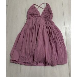 NWT Free People Halter Mini Dress Sz S Pink $128